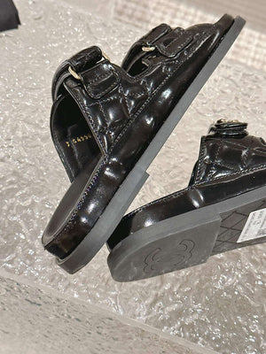 Chanel Women's Velcro sandals Fashion Shoes C93240 - Euro 35=US 4 - View 9