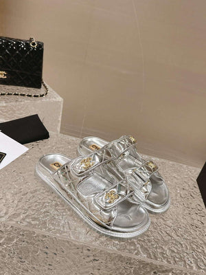 Chanel Women's Velcro sandals Fashion Shoes C93243 - Euro 35=US 4 - View 3
