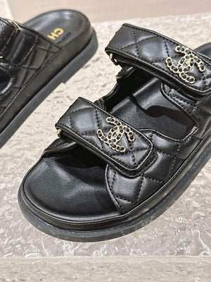 Chanel Women's Velcro sandals Fashion Shoes C93245 - Euro 35=US 4 - View 8