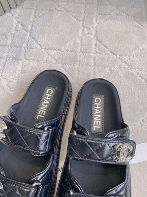 Chanel Women's Velcro Sandals Fashion Shoes C93420 - Euro 35=US 4 - View 5