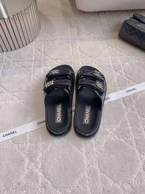 Chanel Women's Velcro Sandals Fashion Shoes C93420 - Euro 35=US 4 - View 8