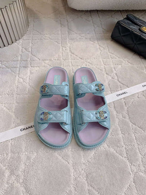 Chanel Women's Velcro Sandals Fashion Shoes C93421 - Euro 35=US 4 - View 1