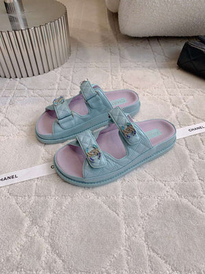 Chanel Women's Velcro Sandals Fashion Shoes C93421 - Euro 35=US 4 - View 2