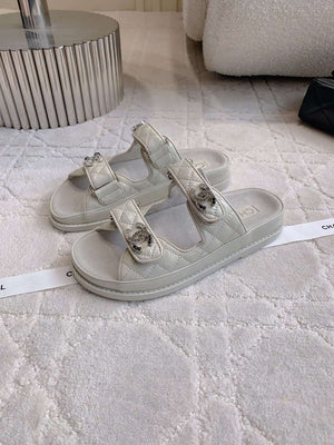 Chanel Women's Velcro Sandals Fashion Shoes C93423 - Euro 35=US 4 - View 2