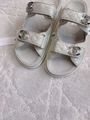 Chanel Women's Velcro Sandals Fashion Shoes C93423 - Euro 35=US 4 - View 4
