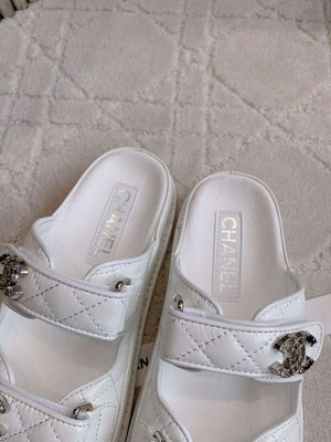 Chanel Women's Velcro Sandals Fashion Shoes C93425 - Euro 35=US 4 - View 5