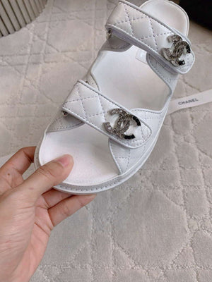 Chanel Women's Velcro Sandals Fashion Shoes C93425 - Euro 35=US 4 - View 6