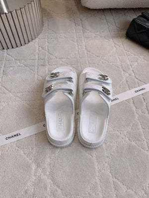 Chanel Women's Velcro Sandals Fashion Shoes C93425 - Euro 35=US 4 - View 8