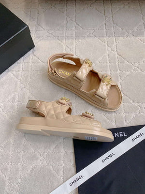 Chanel Women's Velcro Sandals Fashion Shoes C93428 - Euro 35=US 4 - View 3
