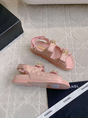 Chanel Women's Velcro Sandals Fashion Shoes C93429 - Euro 35=US 4 - View 3
