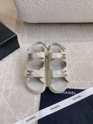 Chanel Women's Velcro Sandals Fashion Shoes C93430 - Euro 35=US 4 - View 1