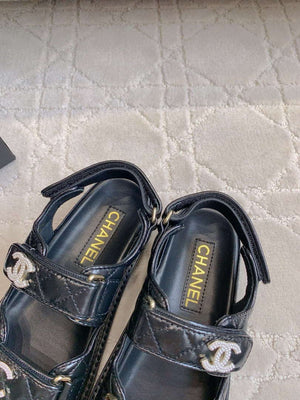 Chanel Women's Velcro Sandals Fashion Shoes C93432 - Euro 35=US 4 - View 6