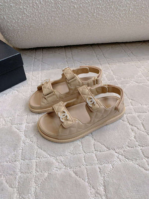 Chanel Women's Velcro Sandals Fashion Shoes C93434 - Euro 35=US 4 - View 2
