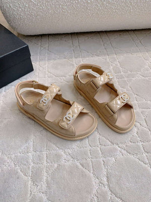 Chanel Women's Velcro Sandals Fashion Shoes C93434 - Euro 35=US 4 - View 3