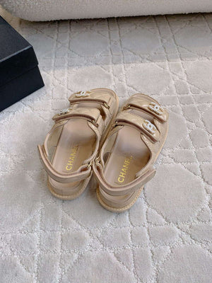 Chanel Women's Velcro Sandals Fashion Shoes C93434 - Euro 35=US 4 - View 7