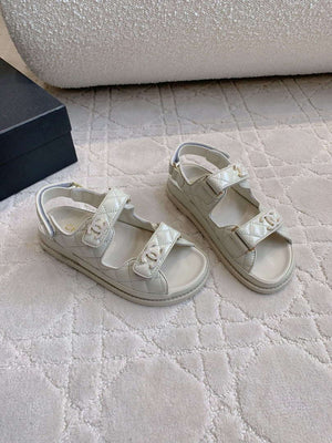 Chanel Women's Velcro Sandals Fashion Shoes C93435 - Euro 35=US 4 - View 3