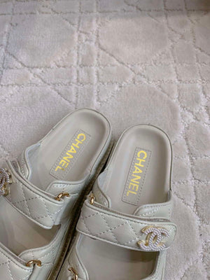Chanel Women's Velcro Sandals Fashion Shoes C93440 - Euro 35=US 4 - View 7