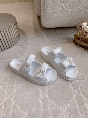 Chanel Women's Velcro Sandals Fashion Shoes C93441 - Euro 35=US 4 - View 3