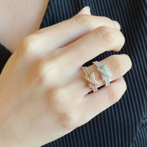 Chaume 082218 Jeux-de Liens ring C888023 - White Gold - View 1