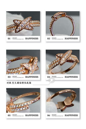 Chaume 082218 Jeux-de Liens ring C888023 - White Gold - View 7