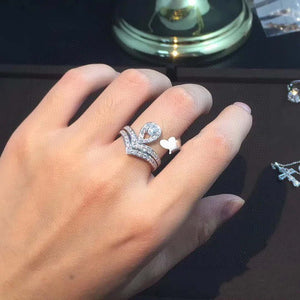 Chaume J3mg00 Josephine eclat floral Ring C888093 - Default Title - View 6
