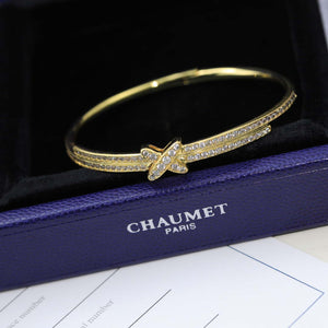 Chaumet 081798 Jeux de Liens Bracelet With Diamonds C083465 - White Gold - View 8
