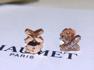 Chaumet 083468 Jeux De Liens Earring Rose Gold Diamonds - Default Title - View 5