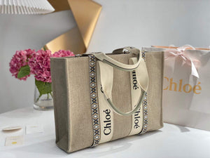 Chloe 382E6690U Large Woody Tote Bag Green - Default Title - View 2