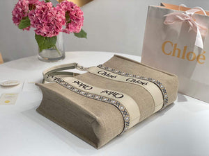 Chloe 382E6690U Large Woody Tote Bag Green - Default Title - View 6