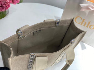 Chloe 382E6690U Large Woody Tote Bag Green - Default Title - View 7