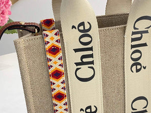Chloe 385E6690U Small Woody Tote Bag Orange - Default Title - View 2