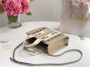 Chloe 385E6690U Small Woody Tote Bag Green - Default Title - View 5