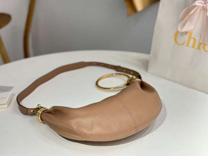 Chlo¨¦ CHC24AS611N72527 Small Bracelet Hobo bag in grained leather Woodrose - Default Title - View 6