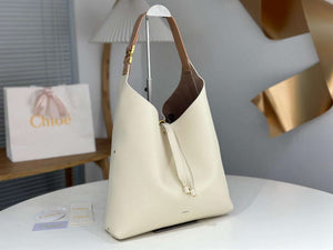 Chlo¨¦ CHC24SS630I3123W Marcie Hobo Bag in grained leather Misty Ivory - Default Title - View 2