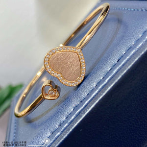 Chopard HAPPY HEARTS Barcelet 85A074-5300 Rose Gold With Diamonds Gold - Default Title - View 7
