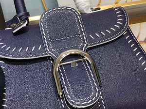 Delvaux AA0406 Brillant Mini Rodeo Surpique Calf Bag Navy Blue - Default Title - View 9
