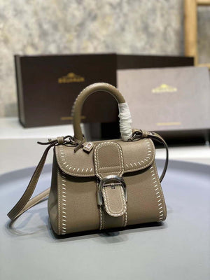 Delvaux AA0406 Brillant Mini Rodeo Surpique Calf Bag olive green - Default Title - View 1