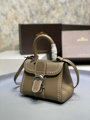 Delvaux AA0406 Brillant Mini Rodeo Surpique Calf Bag olive green - Default Title - View 2