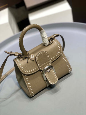Delvaux AA0406 Brillant Mini Rodeo Surpique Calf Bag olive green - Default Title - View 5