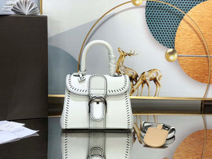 Delvaux AA0406 Brillant Mini Rodeo Surpique Calf Bag White - Default Title - View 1