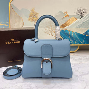 Delvaux AA0569 Brillant PM in Rodeo Calf Blue - Default Title - View 1
