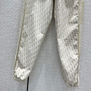 Dior 117P23 Classic Jacquard Gold Technical Taffeta Trousers - 36 - View 7