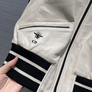 Dior 117P27 Baseball Leather Jacket white - 36 - View 6