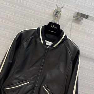 Dior 117P28 Baseball Leather Jacket black - 36 - View 2