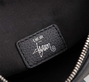Dior 1ADPO093 Saddle Men Bag Grained Calfskin Black - Default Title - View 9