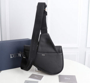 Dior 1ADPO093 Saddle Men Bag Grained Calfskin Black - Default Title - View 4