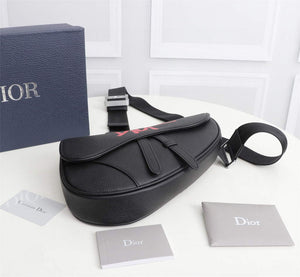 Dior 1ADPO093 Saddle Men Bag Grained Calfskin Black - Default Title - View 3