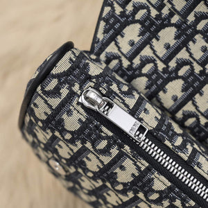 Dior 1ADPO093 Saddle Men Bag Dior Oblique Jacquard Beige and Black - Default Title - View 6