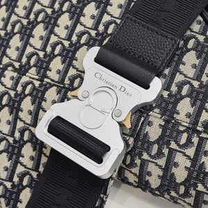 Dior 1ADPO093 Saddle Men Bag Dior Oblique Jacquard Beige and Black - Default Title - View 7