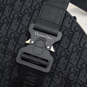 Dior 1ADPO093 Saddle Men Bag Dior Oblique Jacquard Black - Default Title - View 4
